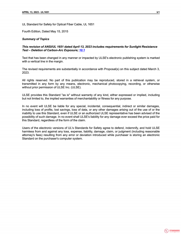 UL 1651 PDF UL 1651 PDF